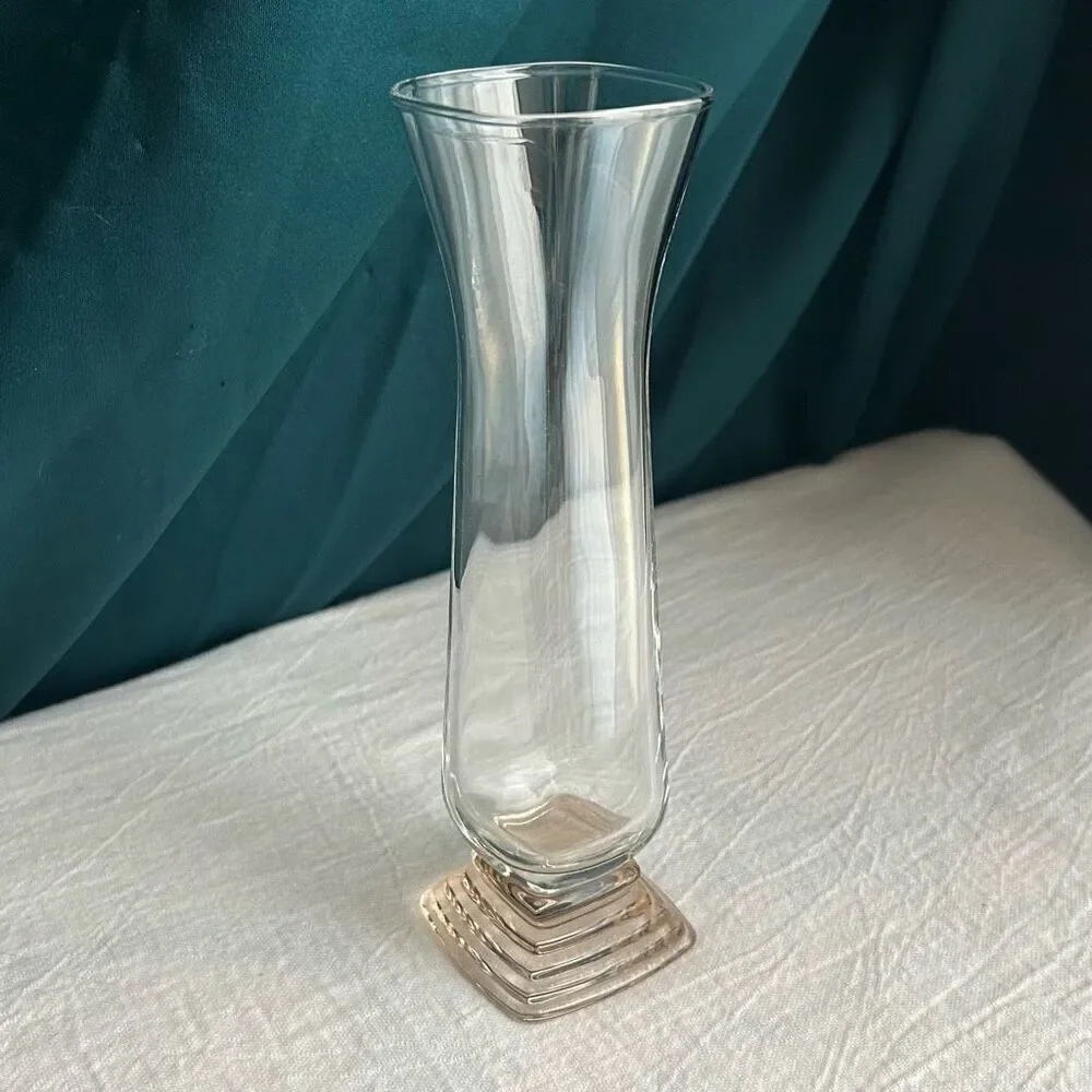 Italian Bormioli Rocco Classic Pale Pink Bud Vase